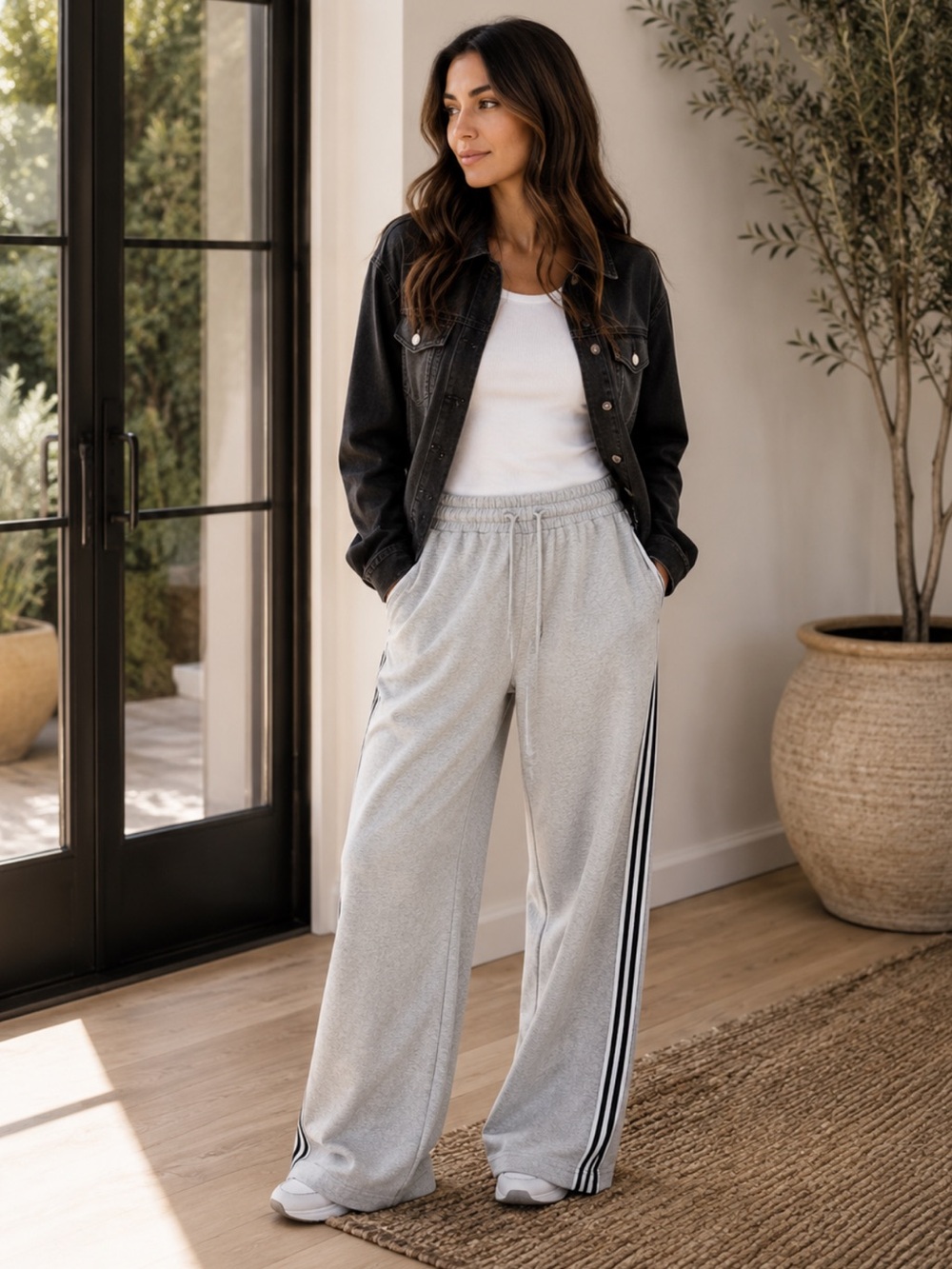 FROM PARIS FRANCE Sweatpants with Side Stripes - Brand